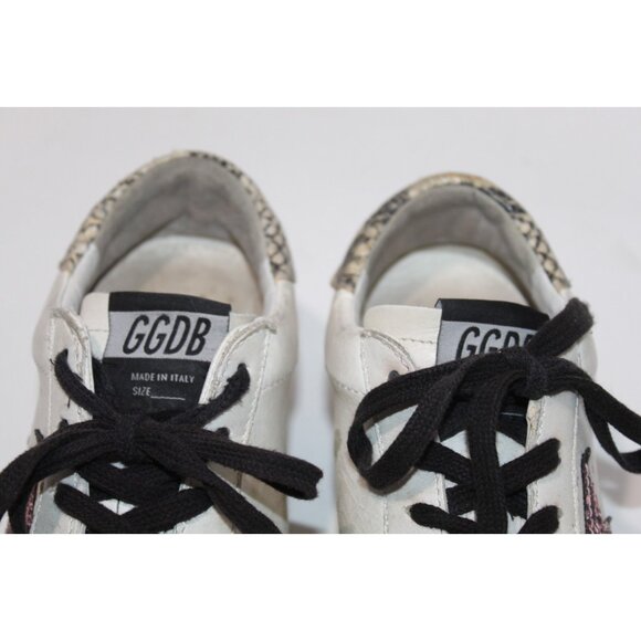 Golden Goose Super-Star White Pink Glitter Low Top Sneakers Womens Size 35 5 - Picture 10 of 14